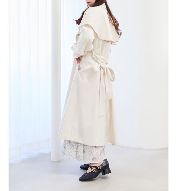 MAJESTICLEGON「ケープロングトレンチコート」|トレンチコート|