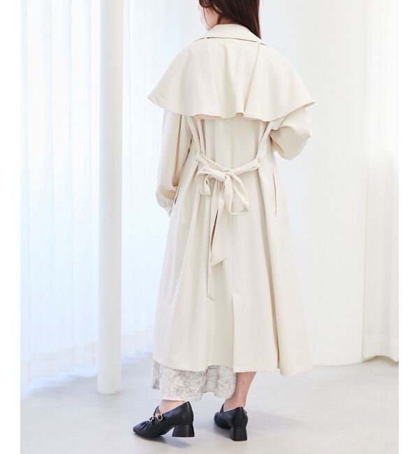 MAJESTICLEGON「ケープロングトレンチコート」|トレンチコート|