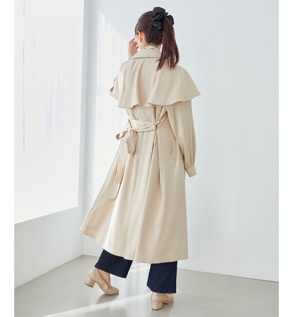 MAJESTICLEGON「ケープロングトレンチコート」|トレンチコート|