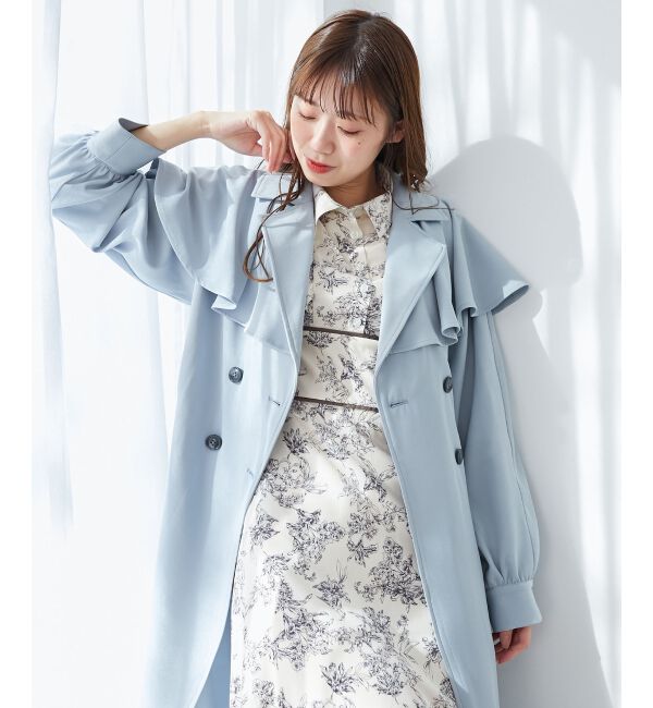 MAJESTICLEGON「ケープロングトレンチコート」|トレンチコート|