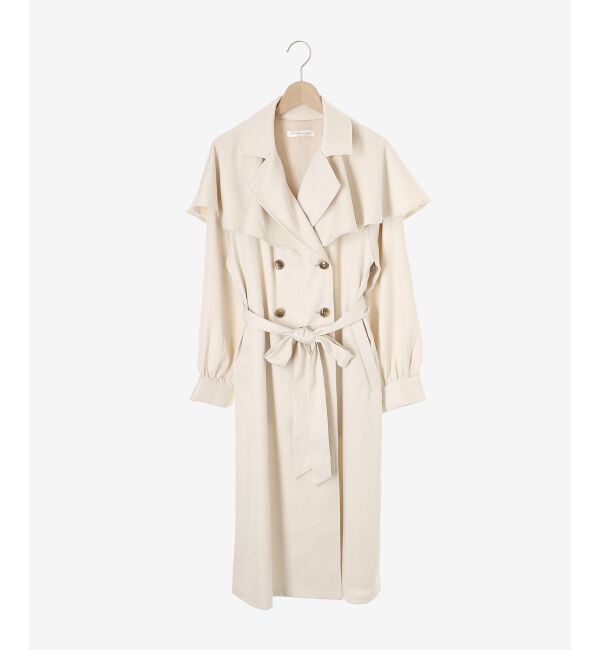 MAJESTICLEGON「ケープロングトレンチコート」|トレンチコート|