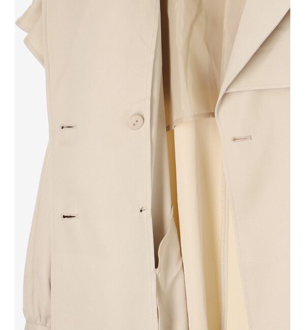 MAJESTICLEGON「ケープロングトレンチコート」|トレンチコート|