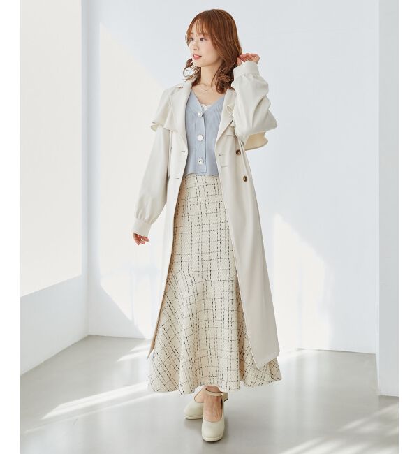 MAJESTICLEGON「ケープロングトレンチコート」|トレンチコート|