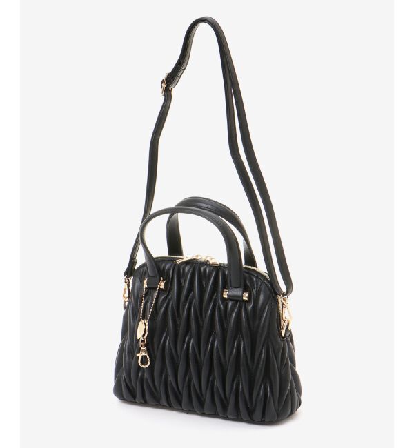 MAJESTICLEGON「チャームセットキルティングバッグ」|ハンドバッグ|