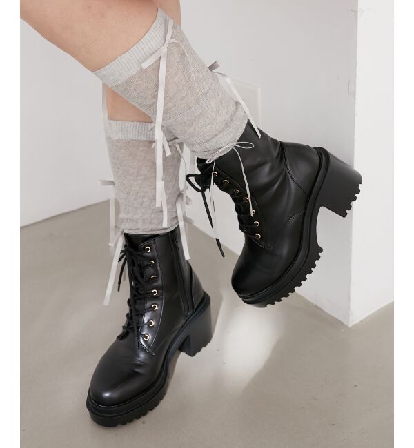 MAJESTICLEGON「レースアップショートブーツ」|ショートブーツ|