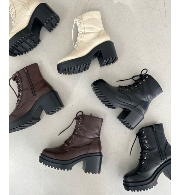 MAJESTICLEGON「レースアップショートブーツ」|ショートブーツ|