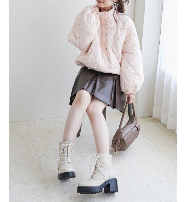 MAJESTICLEGON「レースアップショートブーツ」|ショートブーツ|