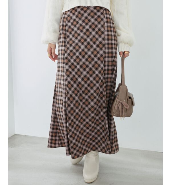 MAJESTICLEGON「チェックマーメイドスカート」|スカート|