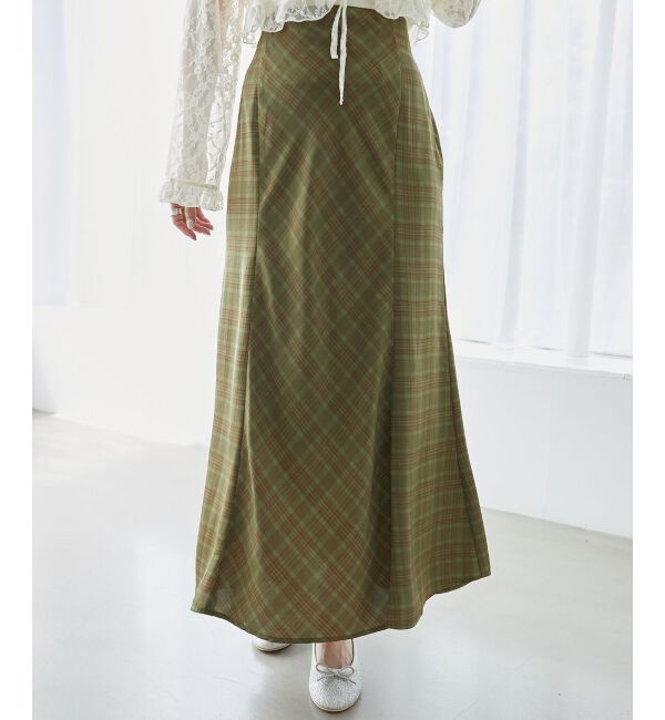 MAJESTICLEGON「チェックマーメイドスカート」|スカート|