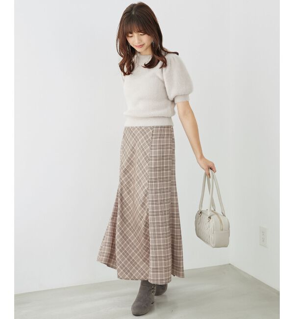 MAJESTICLEGON「チェックマーメイドスカート」|スカート|