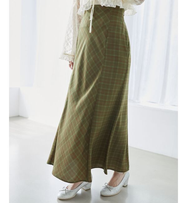 MAJESTICLEGON「チェックマーメイドスカート」|スカート|