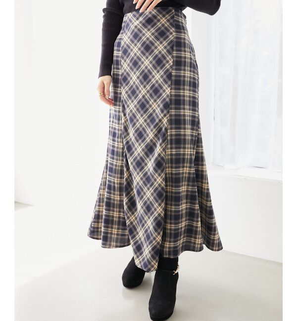 MAJESTICLEGON「チェックマーメイドスカート」|スカート|