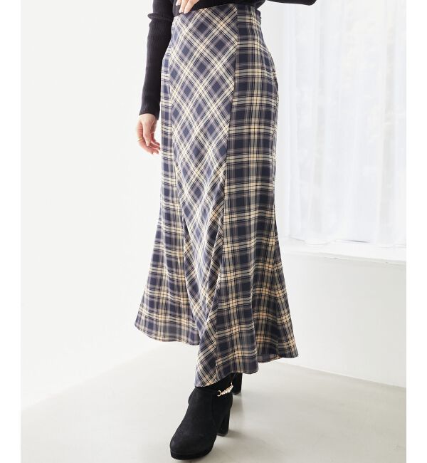 MAJESTICLEGON「チェックマーメイドスカート」|スカート|