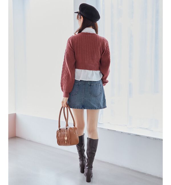 MAJESTICLEGON「2wayラップミニスカート」|スカート|