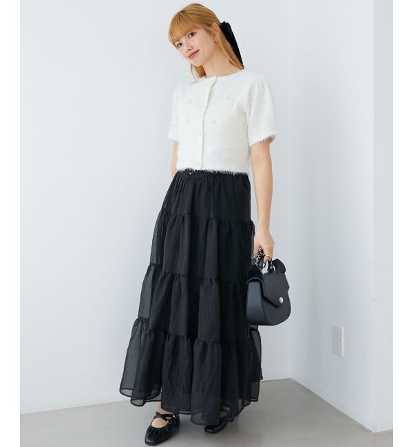  「☆ふわふわビジュートップス」|Tシャツ・カットソー|