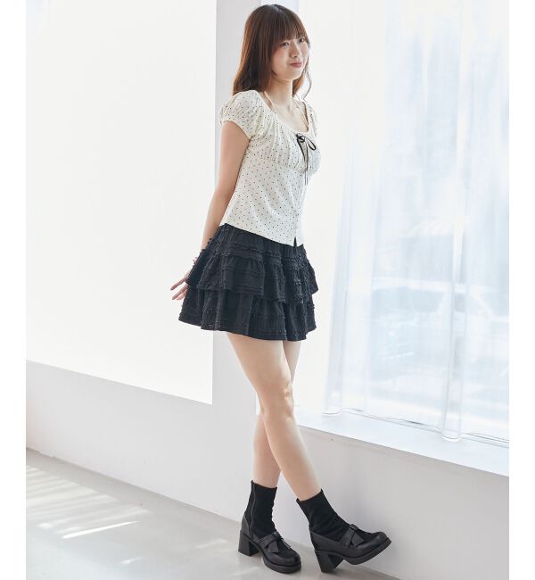  「リボン付きホルターネックカットソー」|Tシャツ・カットソー|