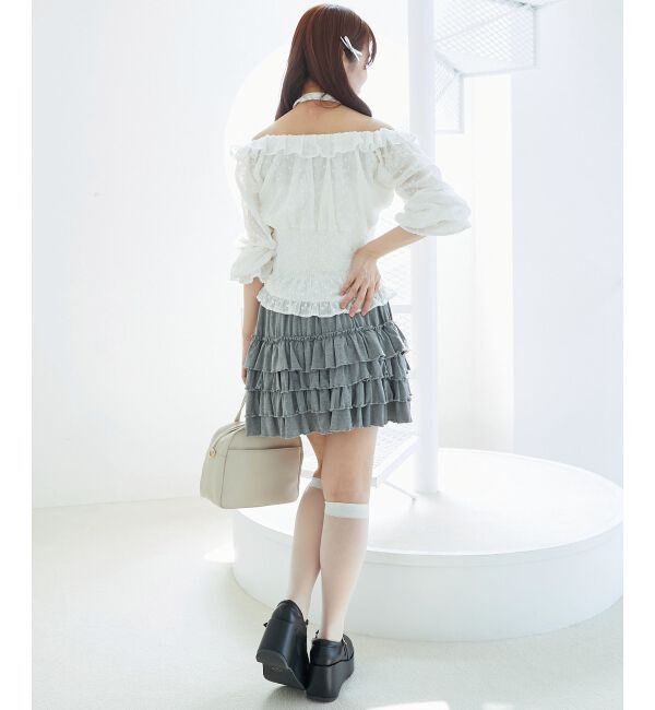  「4段フリルスカパン」|スカート|