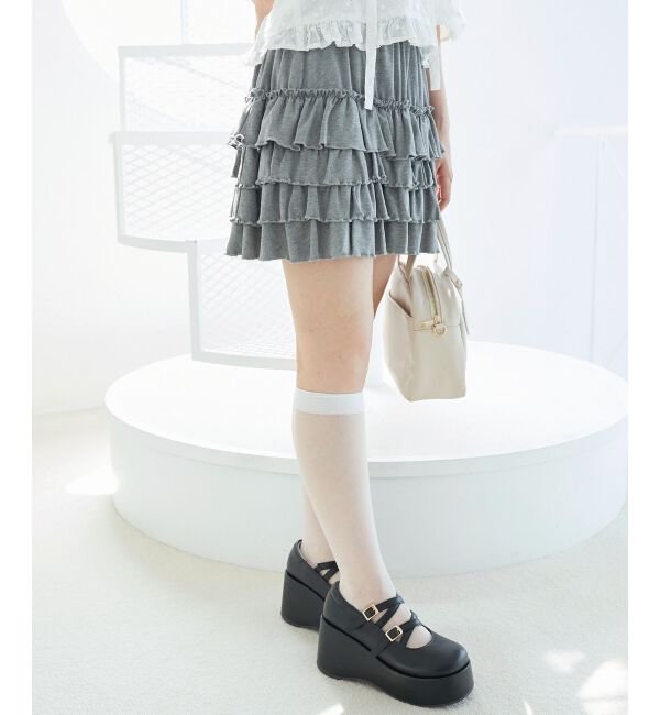  「4段フリルスカパン」|スカート|