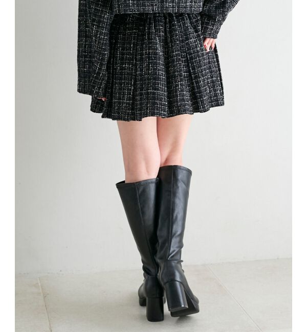  「ベルト付きプリーツミニスカパン」|スカート|