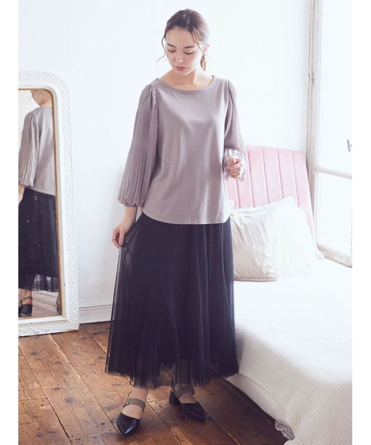 earth music&ecology「マジョリカプリーツプルオーバー」|Tシャツ・カットソー|