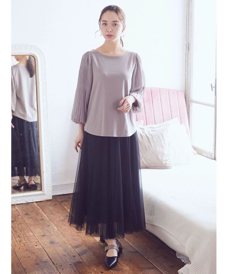 earth music&ecology「マジョリカプリーツプルオーバー」|Tシャツ・カットソー|