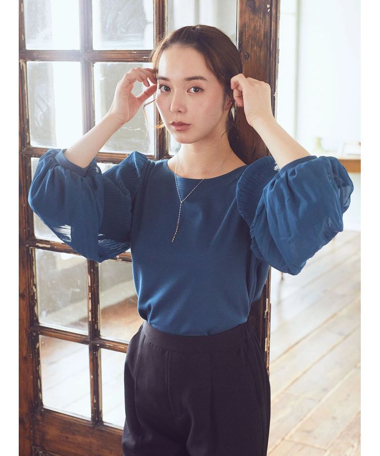 earth music&ecology「マジョリカプリーツプルオーバー」|Tシャツ・カットソー|