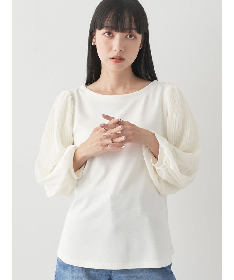 earth music&ecology「マジョリカプリーツプルオーバー」|Tシャツ・カットソー|