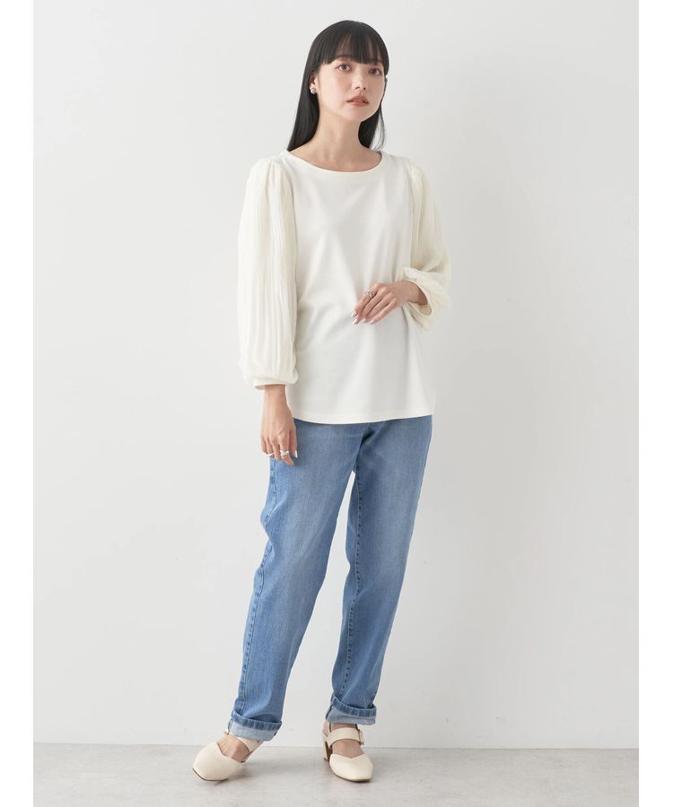 earth music&ecology「マジョリカプリーツプルオーバー」|Tシャツ・カットソー|