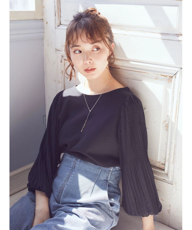 earth music&ecology「マジョリカプリーツプルオーバー」|Tシャツ・カットソー|