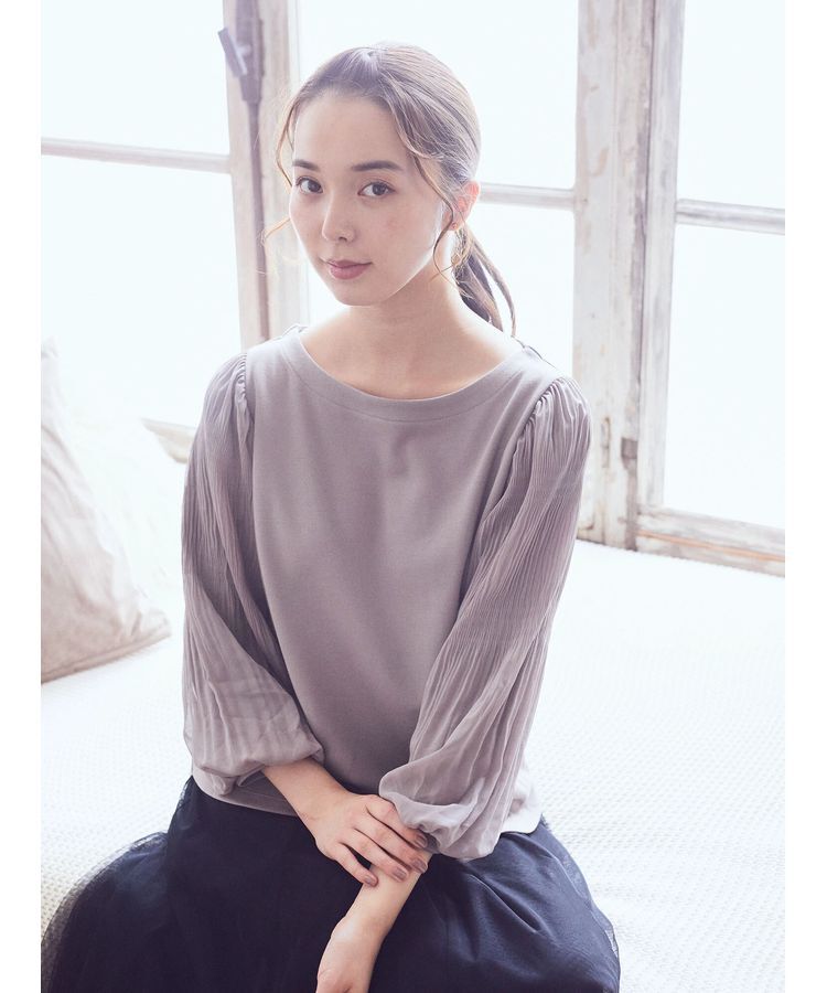 earth music&ecology「マジョリカプリーツプルオーバー」|Tシャツ・カットソー|