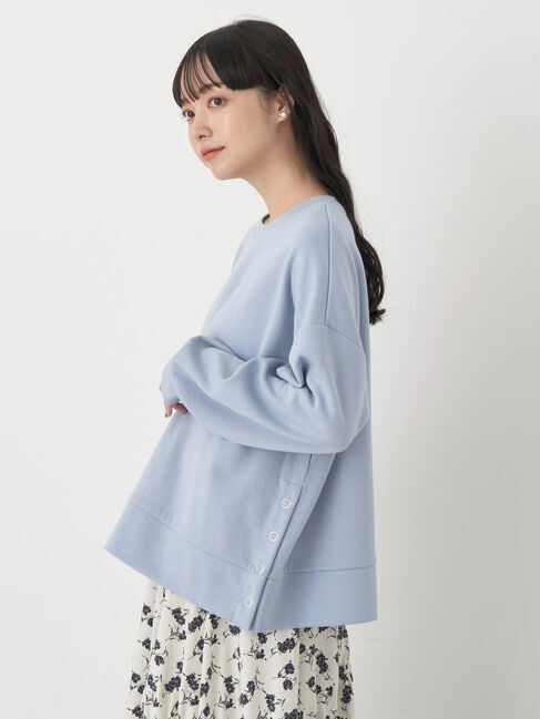 earth music&ecology「サイドボタンダンボールプルオーバー」|Tシャツ・カットソー|