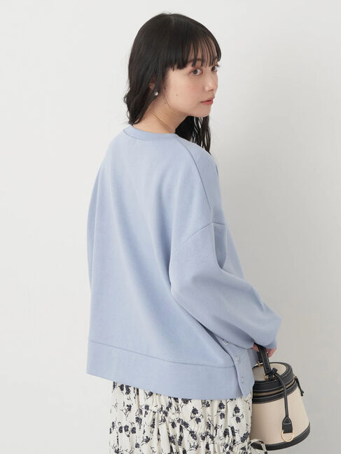 earth music&ecology「サイドボタンダンボールプルオーバー」|Tシャツ・カットソー|