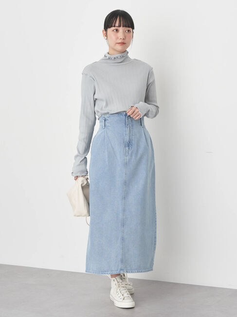 earth music&ecology「ランダムリブタートルネックプルオーバー」|Tシャツ・カットソー|