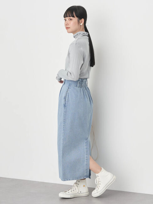 earth music&ecology「ランダムリブタートルネックプルオーバー」|Tシャツ・カットソー|