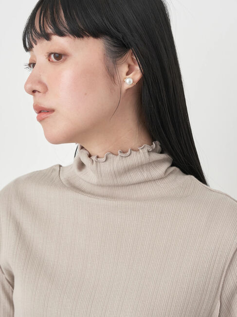 earth music&ecology「ランダムリブタートルネックプルオーバー」|Tシャツ・カットソー|