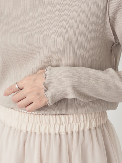 earth music&ecology「ランダムリブタートルネックプルオーバー」|Tシャツ・カットソー|