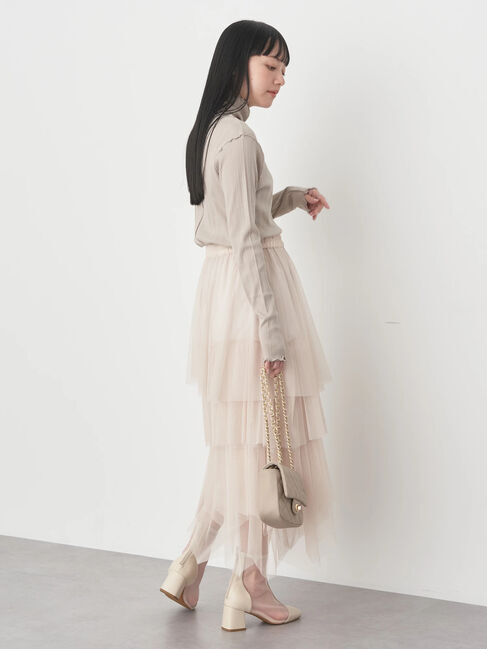 earth music&ecology「ランダムリブタートルネックプルオーバー」|Tシャツ・カットソー|