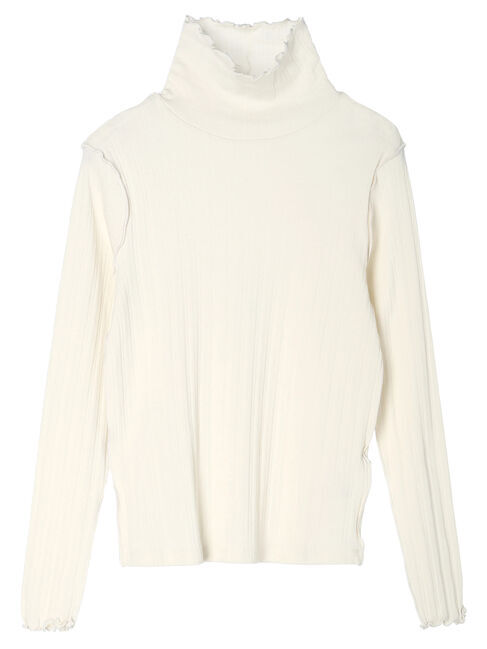 earth music&ecology「ランダムリブタートルネックプルオーバー」|Tシャツ・カットソー|