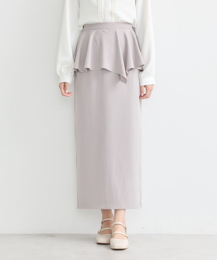 earth music&ecology「ペプラムスカート」|タイト|