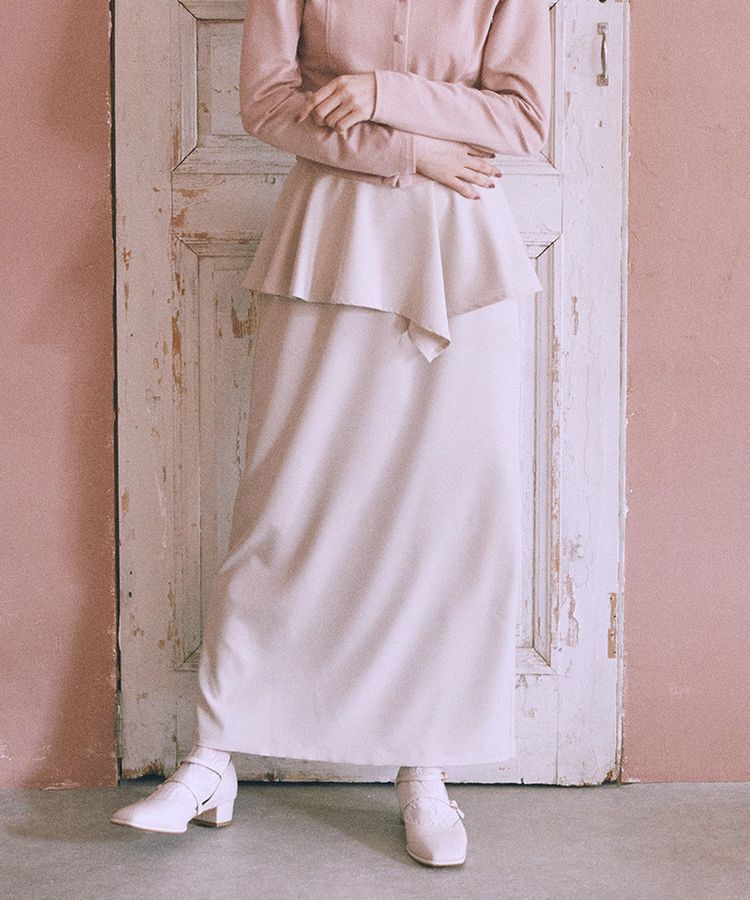 earth music&ecology「ペプラムスカート」|タイト|