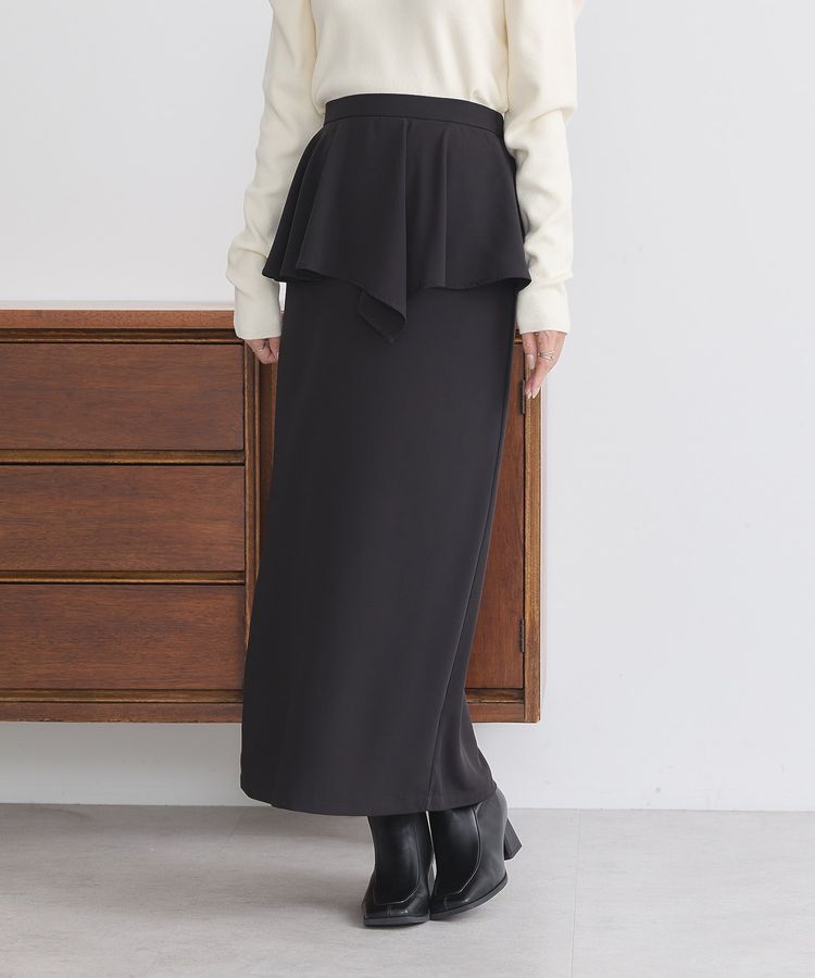 earth music&ecology「ペプラムスカート」|タイト|