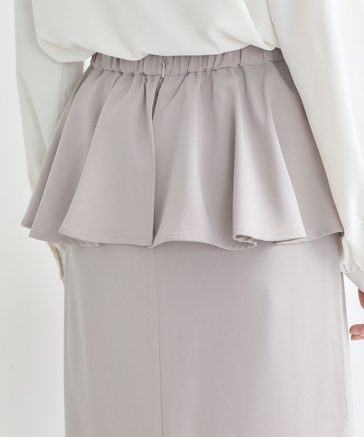 earth music&ecology「ペプラムスカート」|タイト|