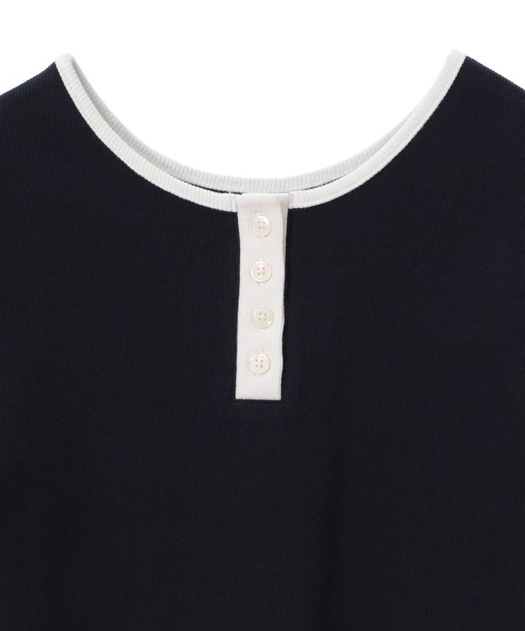 earth music&ecology「2WAY釦リブプルオーバー」|Tシャツ・カットソー|