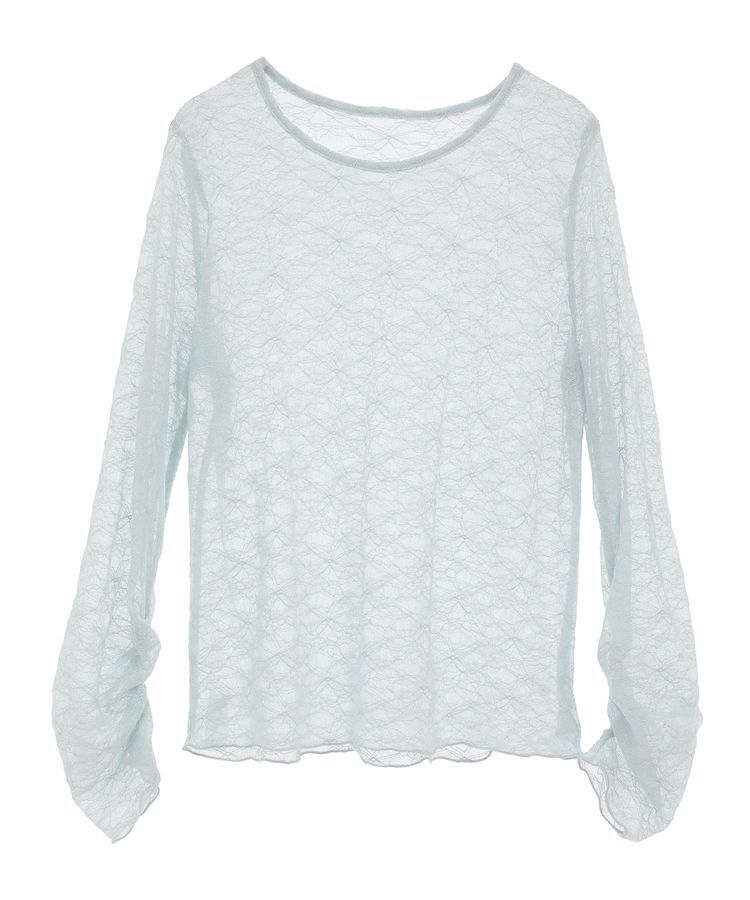 earth music&ecology「シアーレースプルオーバー」|Tシャツ・カットソー|