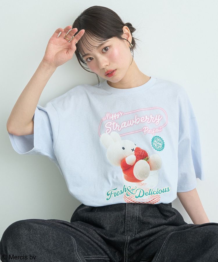 earth music&ecology「miffy/earth strawberry Tee」|Tシャツ・カットソー|