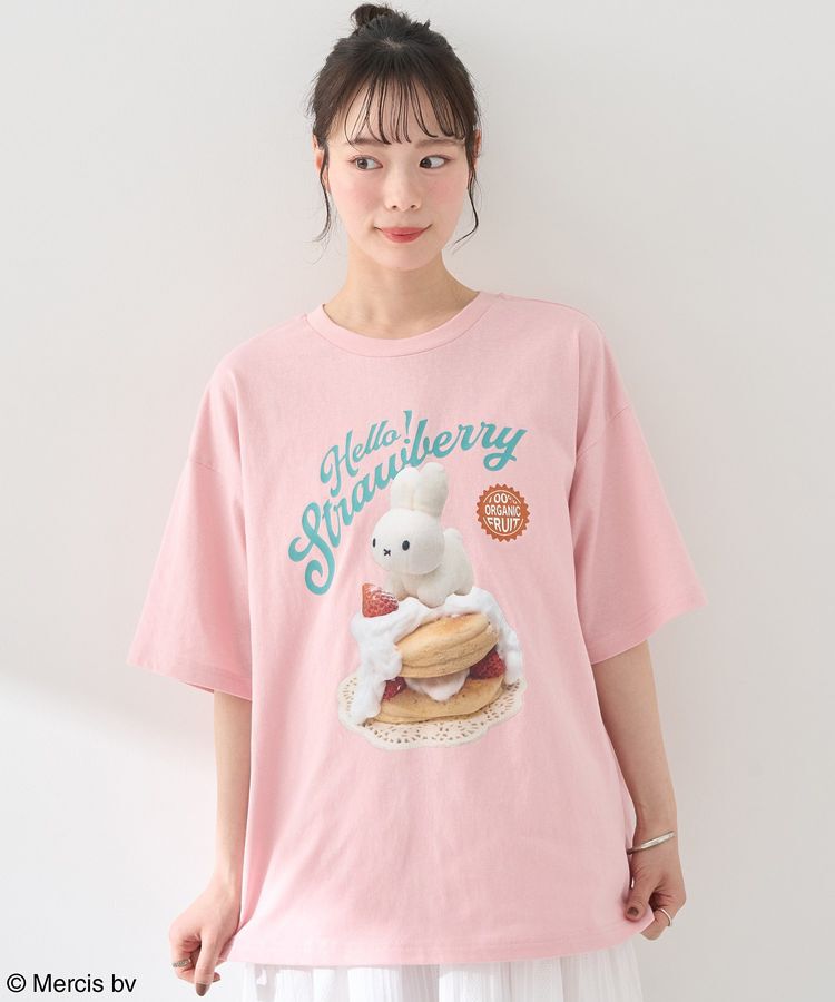 earth music&ecology「miffy/earth strawberry Tee」|Tシャツ・カットソー|