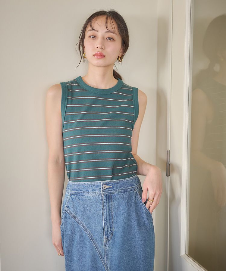 earth music&ecology「リブタンクトップ」|キャミソール|