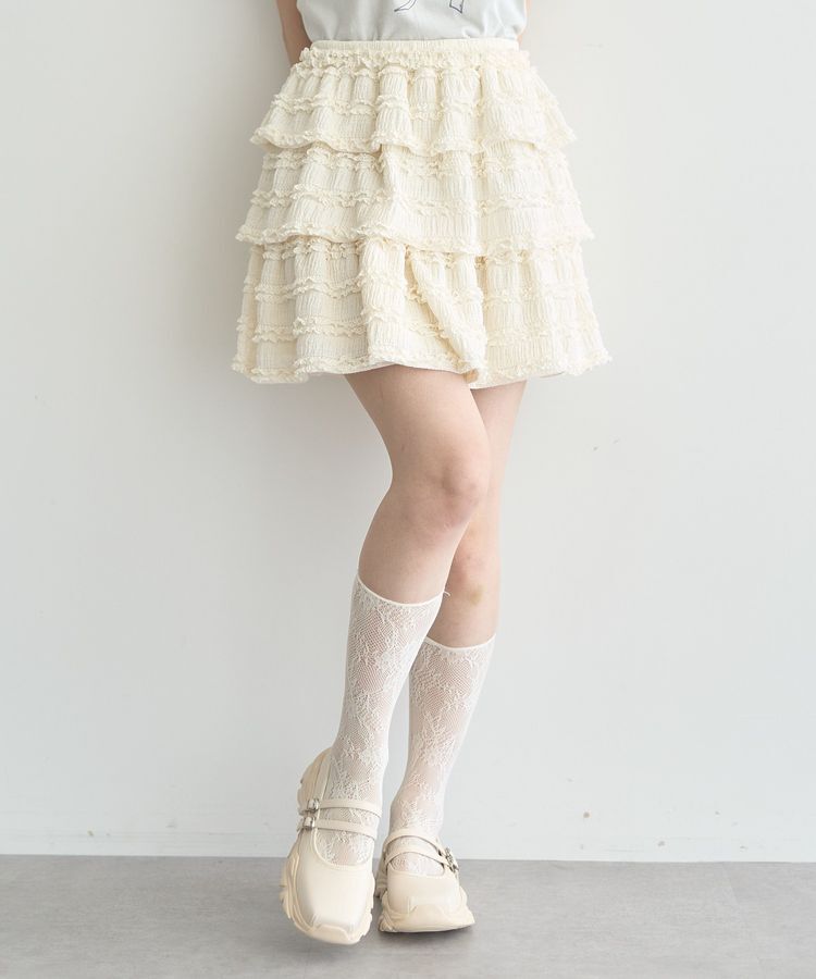 earth music&ecology「フリフリミニスカート」|スカート|