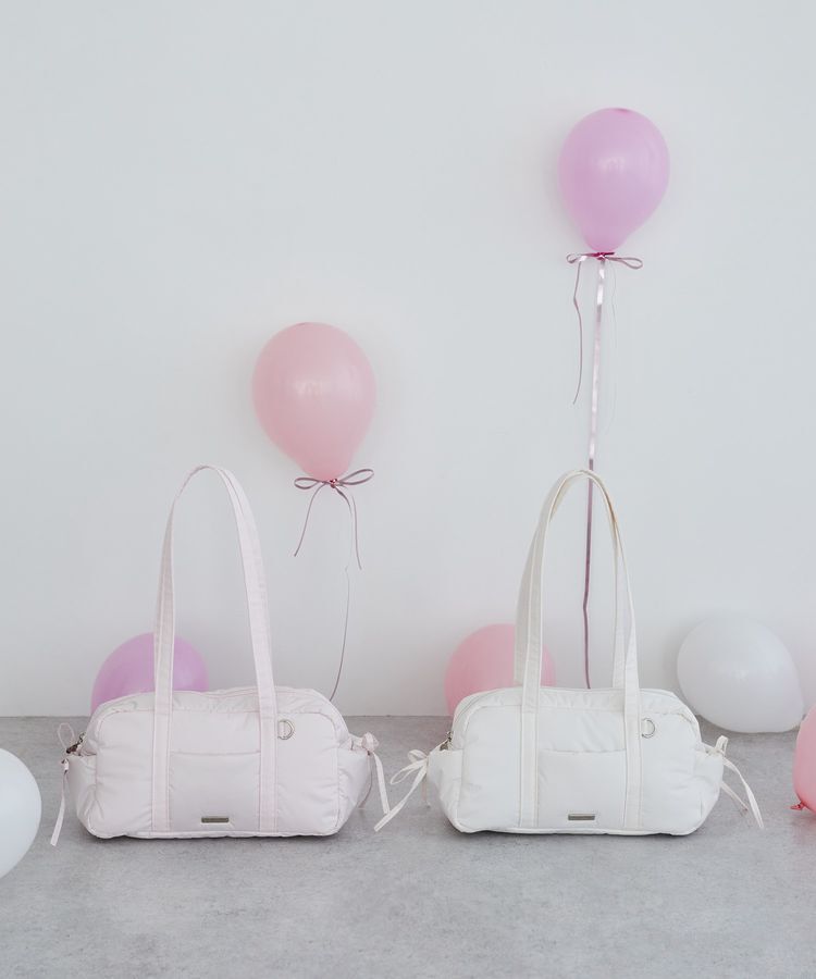 Maison de FLEUR「サイドリボンパファーボストンバッグ」|トートバッグ|