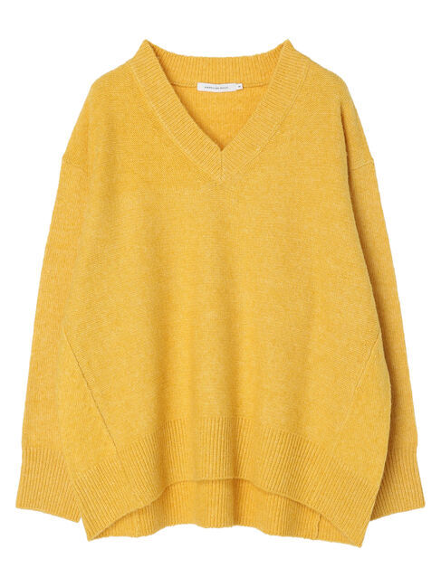  「Vネック前振りコクーンニットプルオーバー」|ニット・セーター|